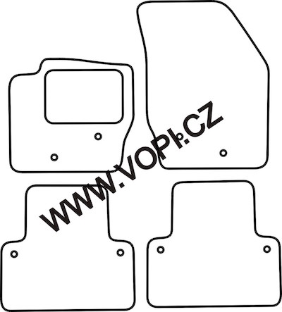 Autokoberce Volvo XC90 2003 - 2014 Carfit (5017)